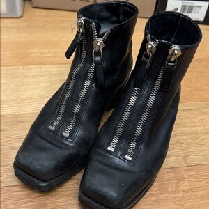 Alexander Wang double zipper boots
